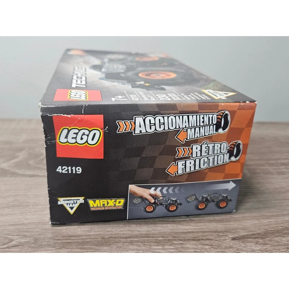 LEGO Technic Monster Jam Max-D 42119 2-in-1 Pull-Back Monster Truck Set Box Wear